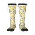 thumbnail image 2 of Picia Women Crew Soft Moisture-wicking Socks Flowers and Butterflies Pattern Design Cotton Socks, One Size fit All, 2 of 9