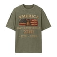 thumbnail image 2 of America 250th Anniversary Shirt Men Patriotic Liberty Bell Graphic T Shirt Casual Short Sleeve USA 250 Merchandise Tee, 2 of 5