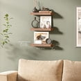 thumbnail image 6 of Ballucci 16" Floating Shelves for Wall, 3-Pack with Invisible Brackets, 6" Deep, Rustic Brown, 6 of 7