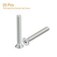 thumbnail image 3 of #8-32x1-1/4" Flat Head Socket Cap Screws, 304 Stainless Steel Hex Socket Drive Fasteners Bolts 25Pack, 3 of 5