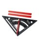 thumbnail image 1 of Escuadra de Carpinero de Aleación de Aluminio de 7 Pulgadas, Ángulo de 80, Regla triangular Ajustable, Escuadra de Viga Con 2 Lérices para Carpintería, Techos, Decoración, 1 of 7