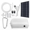 thumbnail image 1 of Aquarium Solar Oxygen Pump with 2000mAh Battery and Energy-Saving Design, 1 of 5