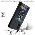 thumbnail image 3 of Compatible for Moto G Pure Case, Moto G Power 2022 Case Credit Card Insert Rugged ShockProof Drop Protection Phone Case with Magnetic Mount Plate Kickstand [Blue], 3 of 3