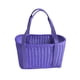 thumbnail image 4 of Cesta de ratán sintético, cesta tejida a mano, cesta de compra de gran capacidad, cesta de anidación violeta l, 4 of 9