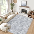 thumbnail image 2 of Hasoo Washable Rug 10' x 13' Rugs for Living Room Vintage Geometric Farmhouse Indoor Non Slip Large Carpet for Bedroom, Gray, 2 of 7