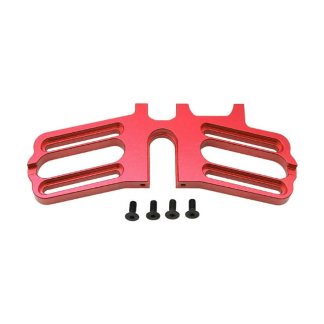 Soporte de motor doble para coche RC a escala 1:7, fácil instalación, montaje de motor profesional Rojo