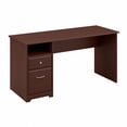 thumbnail image 1 of Bush Cabot 60" Wood Computer Desk with Drawers in Harvest Cherry, 1 of 7