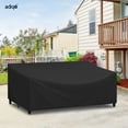thumbnail image 7 of Adiqo Outdoor Sofa Cover, Waterproof Outdoor Loveseat Cover, Patio Bench Cover for 3-Seater for Patio Furnitures, 79"W x 37"D x 35"H, Black, 7 of 7