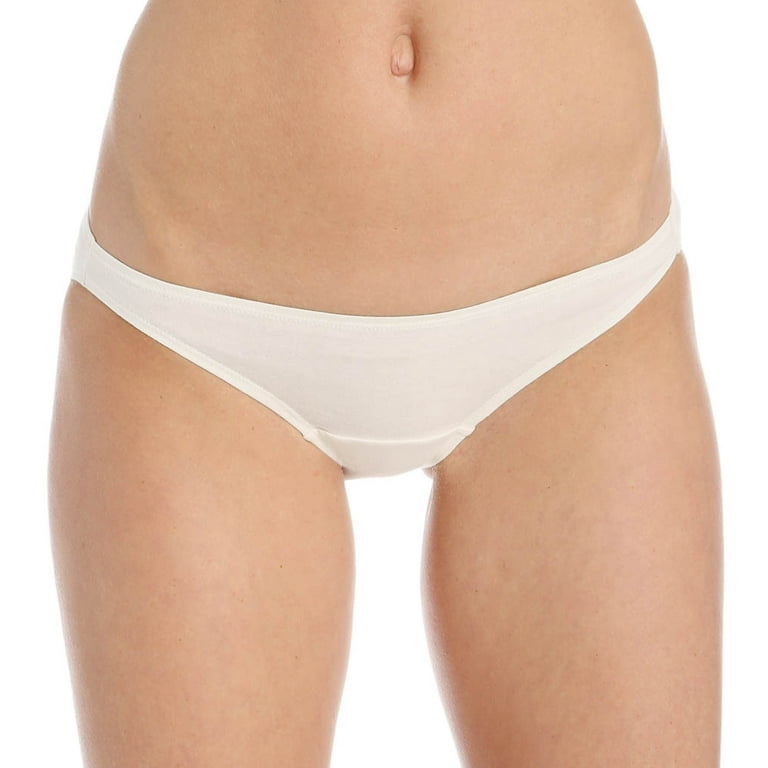 Women's Cottonique W22205C Latex Free Organic Cotton Brief Panty - 2 Pack  (Natural 8) 