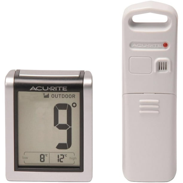 Thermomètre sans fil pour l'intérieur et l'extérieur avec portée de 165 pi  Acu-Rite
