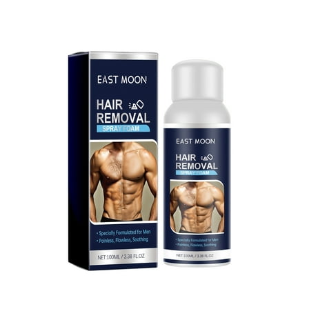 East Moon Hair Removal Spray Foam, Beard Underarm Leg Chest Hair Mild Does Not Stimulate Hair Removal