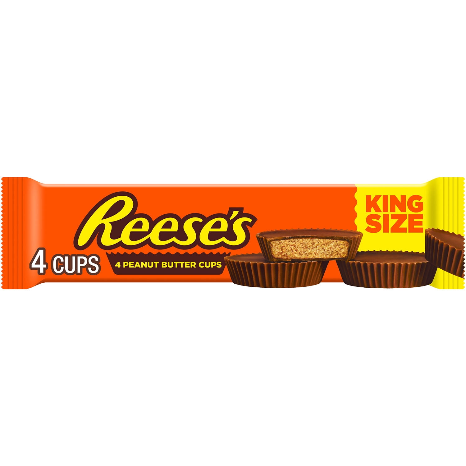 Reese's Milk Chocolate King Size Peanut Butter Cups Candy, Pack 2.8 oz