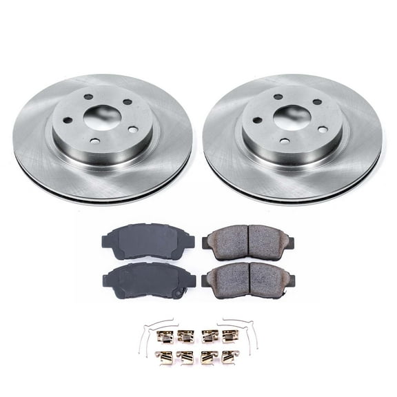 Ultimate Brakes Front Ceramic Brake Pad and Rotor Kit with Hardware WM80499