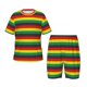 thumbnail image 1 of Balery Music Colors 1 Conjunto de Pijama Infantil de Manga Corta con Estampado – Ropa de Dormir de Algodón Suave-3X-Large, 1 of 6