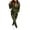 Black, variant on MIUOWANP Two piece Sets for Women Women BlacklesSolid Color Sets Zipper Wear Wear Suit Sport Set Tops Pants