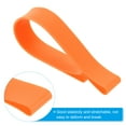thumbnail image 4 of Uxcell Towel Bands, 4in2 Sets 9.84x1 Inch Silicone Stretchable Towel Chair Clips Straps, White, Orange, 4 of 7