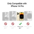 thumbnail image 2 of JETech Magnetic Case for iPhone 14 Pro 6.1-Inch Compatible with MagSafe, Translucent Matte Back Slim Shockproof Phone Cover (Light Gold), 2 of 6