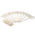 thumbnail image 5 of POPETPOP 20Pcs Wedding Table Number Holders in Wood Color with Round Base Stand, 5 of 8