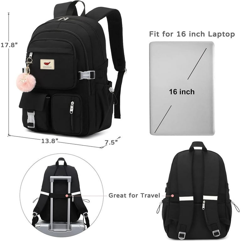 15.6 Inch Laptop Backpack, Anti-Theft, Large Bookbag for