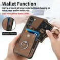 thumbnail image 2 of Allytech Galaxy S24 Ultra Wallet Case with Card Holder, 360°Rotation Ring Stand, Support Car Mount, PU Leather Full Body Shockproof Slim Anti-Drop Women Men Cover for Samsung Galaxy S24 Ultra, Brown, 2 of 8