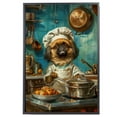thumbnail image 2 of Funny Dog Kitchen Wall Art - Dining Room Wall Decor - Pekingese Cooking Food Canvas Prints for Farmhouse Kitchen Decor, Modern Restaurant Painting Artwork, 2 of 6