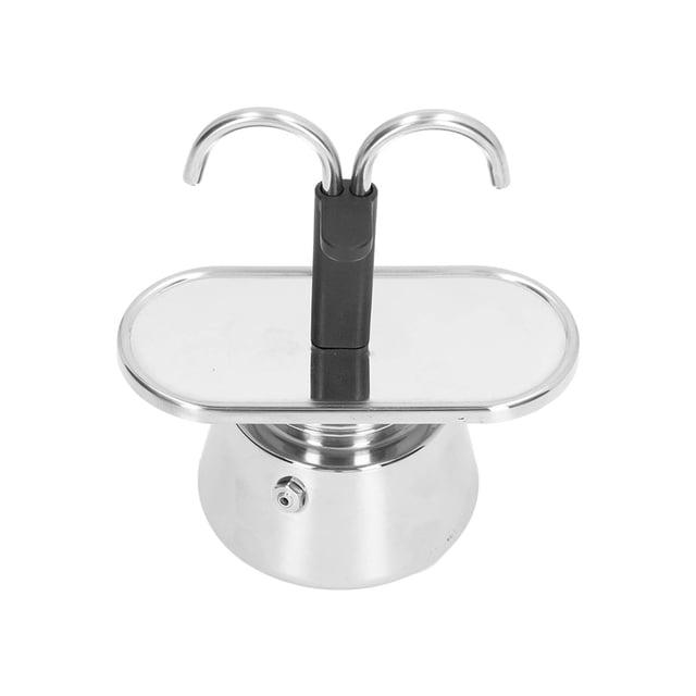 Moka Maker, Olla Moka De Acero Inoxidable Antiescaldaduras De 100 Ml De Grado Alimenticio Para Capuchino Para Café Con Leche Para Café Expreso