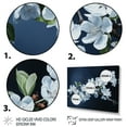 thumbnail image 3 of Designart "Apple Blossom Monochromatic gracefulness VI" Apple Blossom Metal Wall Decor Set, 3 of 5