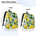 thumbnail image 4 of Rocae Lemon Seamless Pattern Oil Painting Effect for Durable Canvas Backpack Leisure Large Bag Travel Rucksack Multi-function Backpack Small, 4 of 8