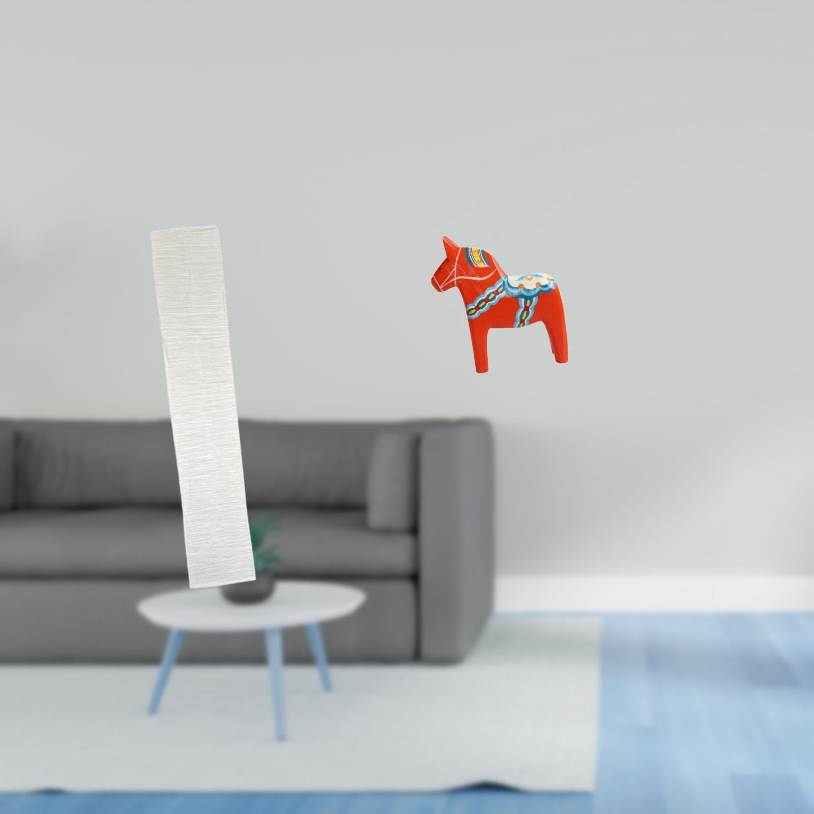 Floor Lamp Shade Dala Horse Statue Animal Sculpture Wood Paper Material for Living Room Bookshelf Decor