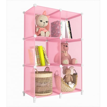 6-Cube Storage Organizer Closet Organizer Storage Cabinet Shelf Bookcase Bookshelf Closet Bedroom Bathroom