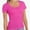 Hotpink, variant on Women Casual Long Sleeve Slim Scoop Neck Fit T Shirts Basic Tee Tops Crew