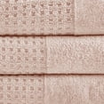 thumbnail image 4 of Home Essence Spa Waffle Jacquard 6 Piece Towels Set, Pink, 4 of 12