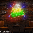 thumbnail image 3 of Glowneon Billiard Ball Pool Neon Sign, Billiards Pool Hall Wall Decor, 3 of 5