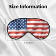 thumbnail image 5 of PAYOHTO American Flag 3D Soft Sleep Mask Comfort Pure Silk Eye Cover for Travel Office Camping, 5 of 7
