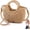 Brown, variant on 2026 Beige Straw Beach Bag for Women, Small Boho Crochet Crossbody Bags, Cute Woven Handbag Wicker Clutch Top Handle Purse