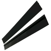 EXHUMKY 2Pcs Stove Counter Gap Cover T-shape Silicone Black Stove Space Filler Easy Clean and Non-slip for Cookers