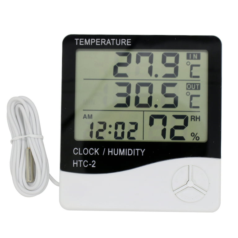 LCD Digital Outdoor Indoor HTC-2 Temperature Humidity Meter