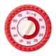 thumbnail image 1 of Temporizador visual mecánico ligero y sencillo de 60 minutos. Herramienta de gestión del tiempo. Rojo, 1 of 9