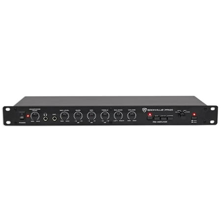 - Rockville PPA20 Preamp Professional 1U Rack Mount Pre-Amplifier w/Crossover+EQ