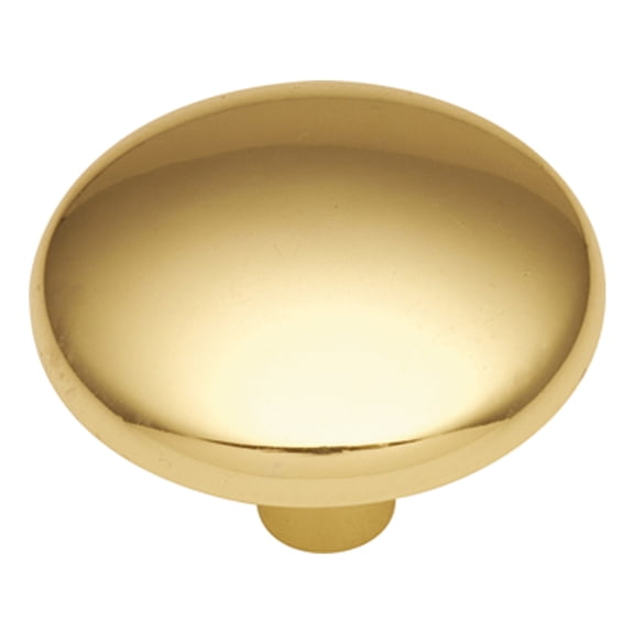 Hickory Hardware Sunnyside Collection Knob, 1-1/8" Dia. - Polished Brass