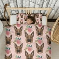 thumbnail image 3 of German Shepherd with Roses Duvet Cover and Pillowcase Set for Single Bedding, Bedroom Accessories for Kids Teens, 3 of 5