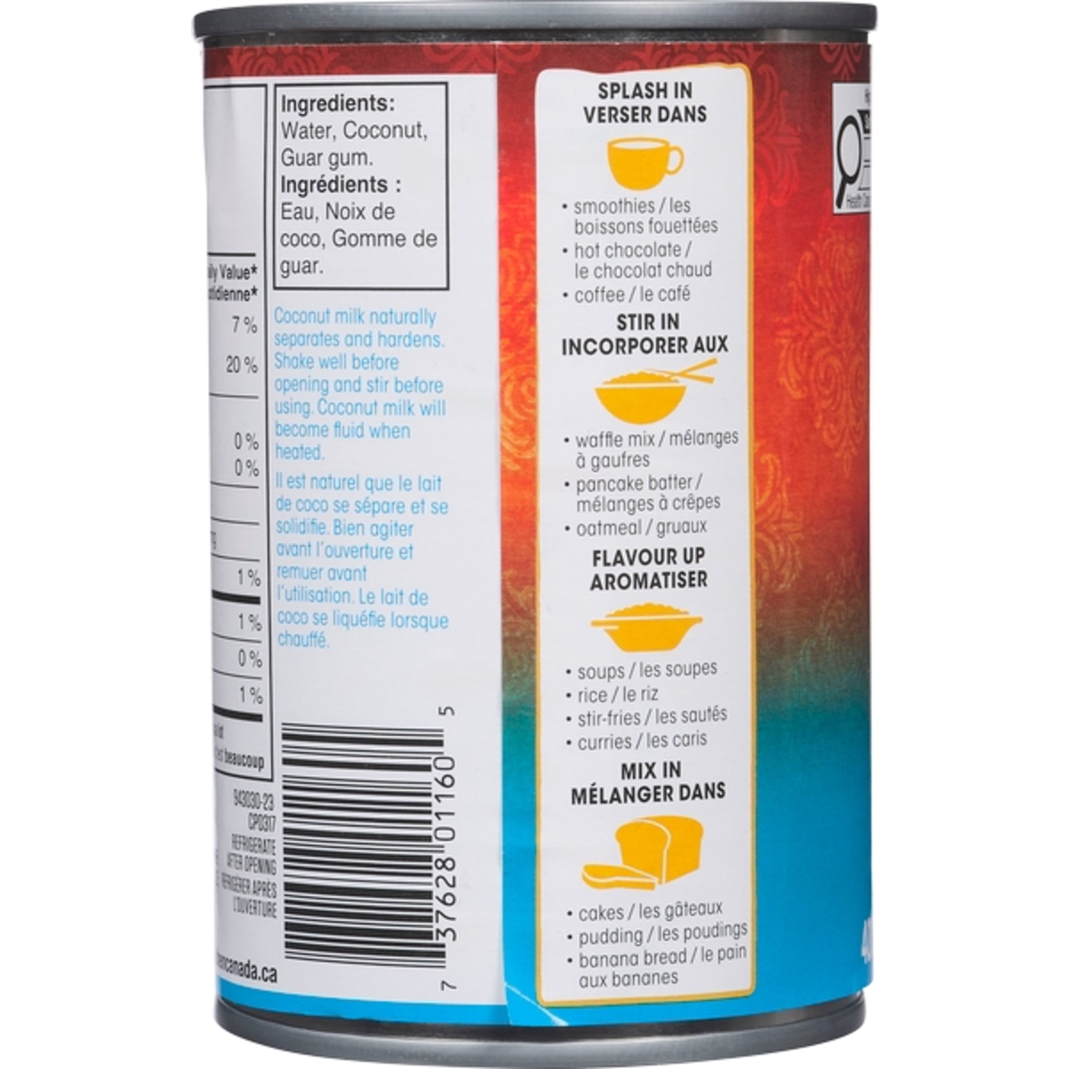 (2 pack) Thai Kitchen Gluten Free Gluten Free Lite Coconut Milk, 13.66 fl oz Can