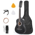 thumbnail image 1 of Guitarra Acústica Ktaxon 30" Kit de 6 Cuerdas en Basswood Negra, 1 of 7