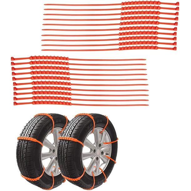 Car snow chains set, universal tire chains anti-slip car chains