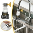 thumbnail image 2 of 360°Swivel Extension Kitchen Faucet Telescopic Hose Sprayer Filter Diffuser Water Saving Nozzle Bath Faucet Connector, 2 of 9