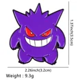 thumbnail image 3 of 1 Juego de alfileres esmaltados de Pokemon Gengar Haunter, broche de Metal Kawaii de Anime, Pin para mochila, accesorios para amigos, regalo de decoración de joyería, 3 of 5