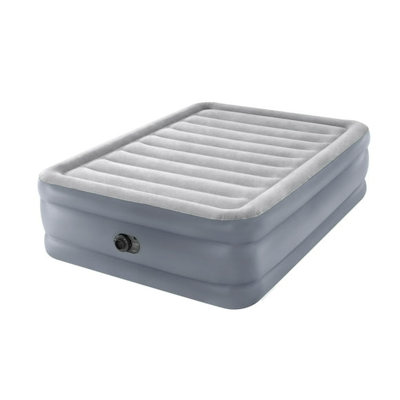 Intex 20" Queen Dura-Beam® Deluxe Raised Air Mattress with Built-in Pump
