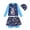 C204/Blue303, variant on Rggeeun Baby Boys Swimsuit Set 3Pc Cute Spaceship & Rocket Pattern Long Sleeve Crew Neck Top & Elastic Double Layer with Tie Swim Trunks with Hat for Summer Splash Fun Leisure Swimwear,Blue,6-8 Years