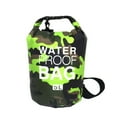 thumbnail image 1 of 2L Inflatable Swimming Bag Multifunction Dry Sack Large Capacity Dustproof Washable Storage Pouch Boating Lifebelt Water Sports Green Camouflage 19x40cm, 1 of 9