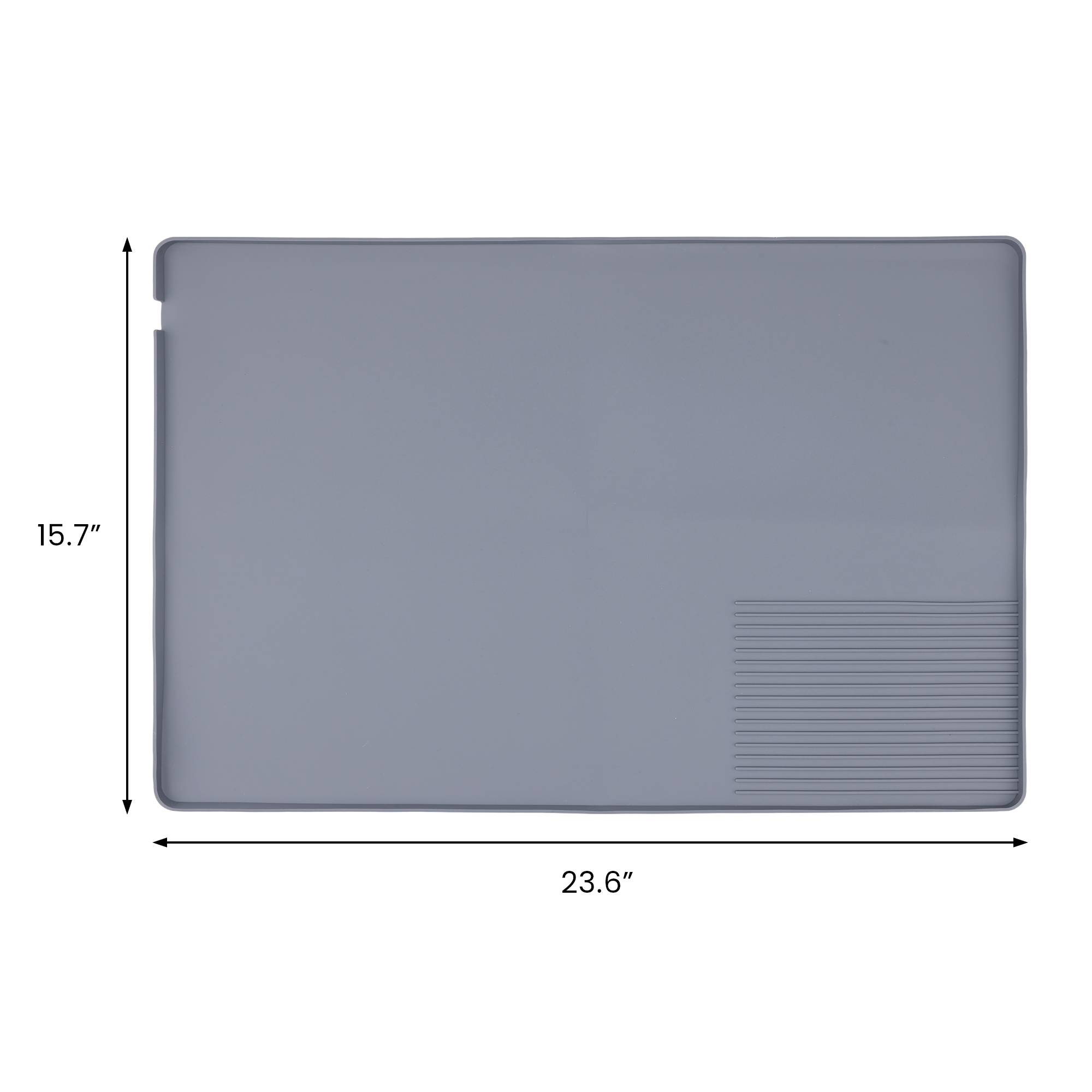Unique Bargains Removable Bar Mat with Non-Slip Design Gray
